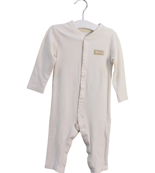A Ivory Long Sleeve Jumpsuits from Natures Purest in size 6-12M for neutral. (Front View)
