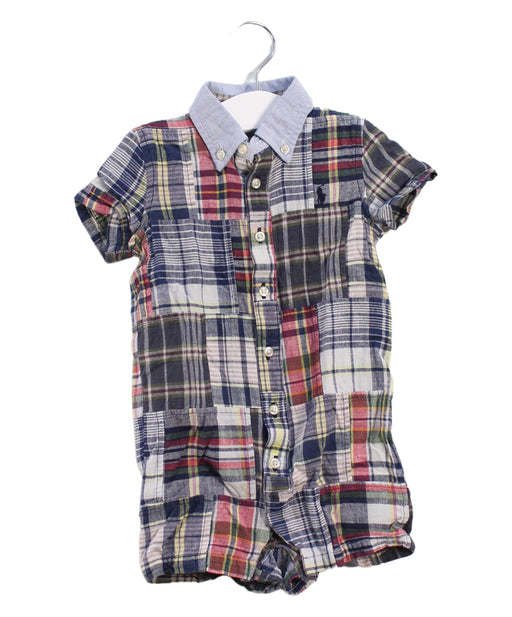 A Multicolour Short Sleeve Rompers from Ralph Lauren in size 6-12M for boy. (Front View)
