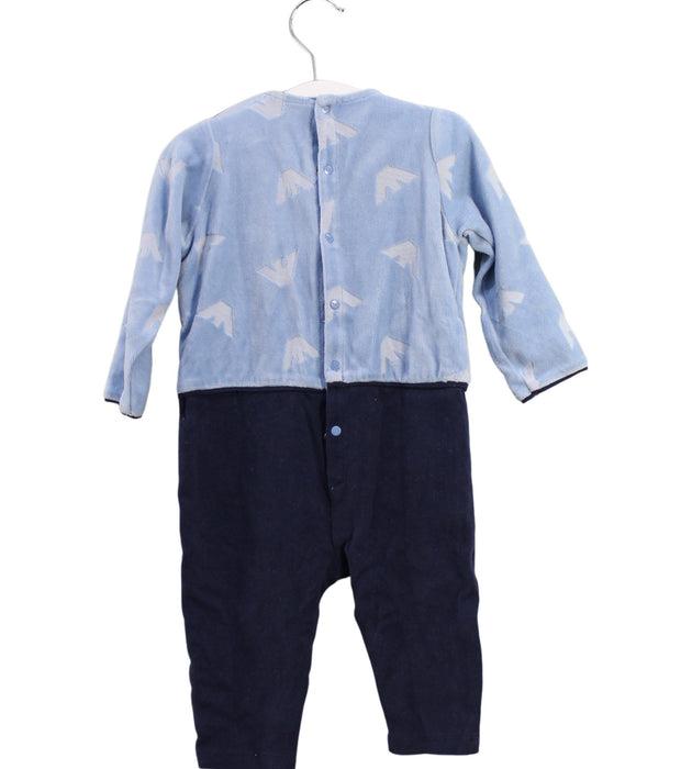 A Blue Long Sleeve Jumpsuits from Armani in size 6-12M for boy. (Back View)