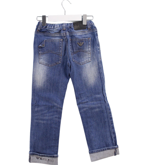 A Blue Jeans from Armani in size 5T for boy. (Back View)