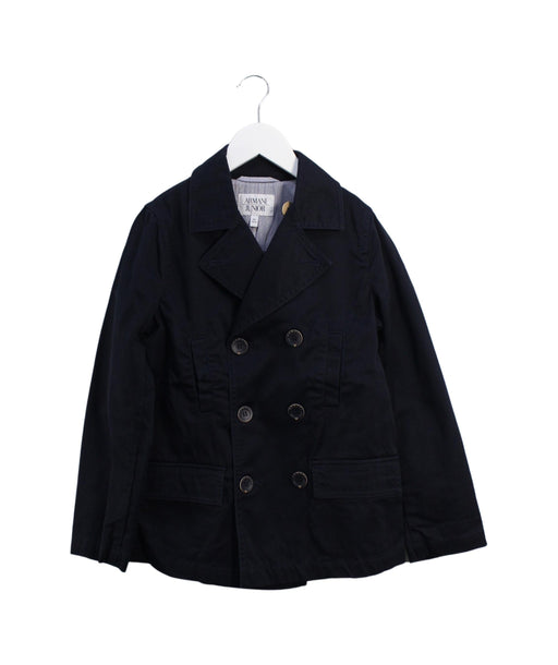 A Navy Lightweight Jackets from Armani in size 8Y for boy. (Front View)