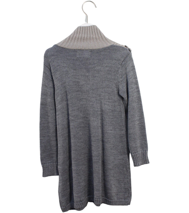 A Grey Sweater Dresses from Chickeeduck in size 4T for girl. (Back View)