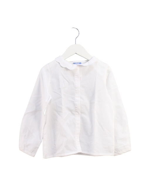A White Shirts from Jacadi in size 6T for girl. (Front View)