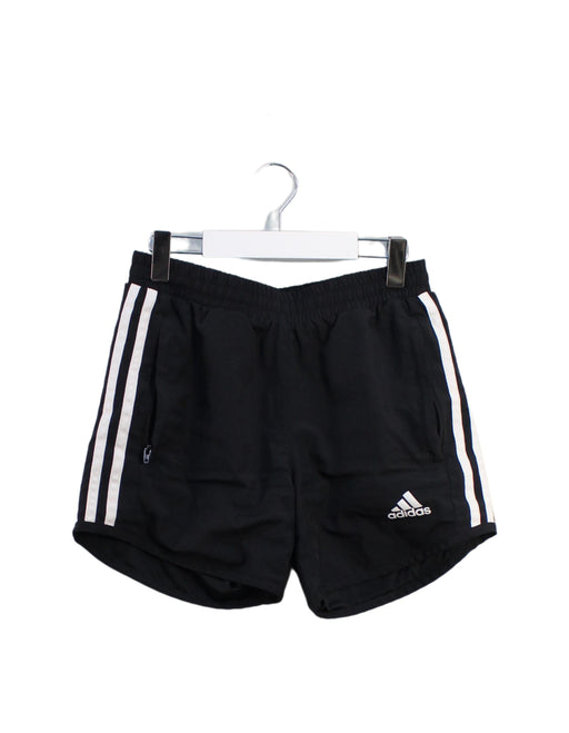 A Black Shorts from Adidas in size 10Y for girl. (Front View)