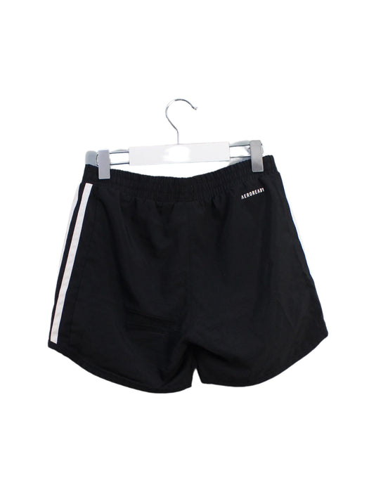 A Black Shorts from Adidas in size 10Y for girl. (Back View)