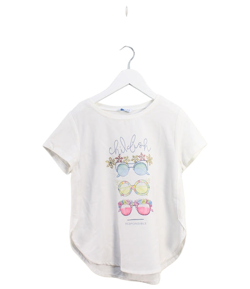 A White Short Sleeve Tops from Mayoral in size 12Y for girl. (Front View)