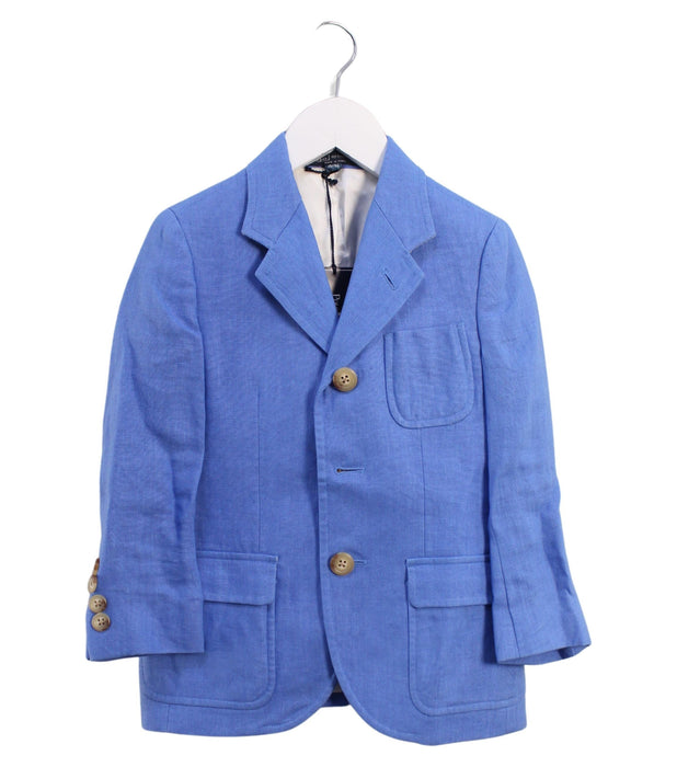 A Blue Blazers from Polo Ralph Lauren in size 4T for boy. (Front View)