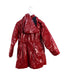 A Red Rain Jackets from Jacadi in size 4T for girl. (Back View)
