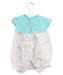 A Blue Short Sleeve Rompers from Chickeeduck in size 0-3M for boy. (Back View)