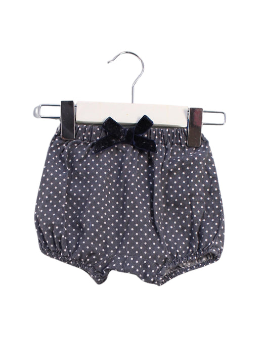A Navy Bloomers from Jacadi in size 0-3M for girl. (Front View)