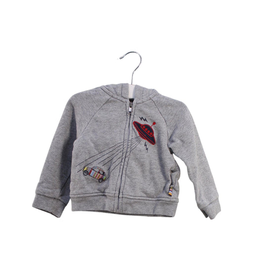 A Grey Zippered Sweatshirts from Paul Smith in size 12-18M for boy. (Front View)