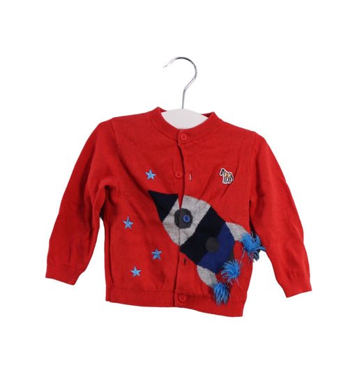 A Red Cardigans from Paul Smith in size 6-12M for boy. (Front View)