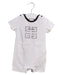 A White Short Sleeve Rompers from Givenchy in size 3-6M for boy. (Front View)