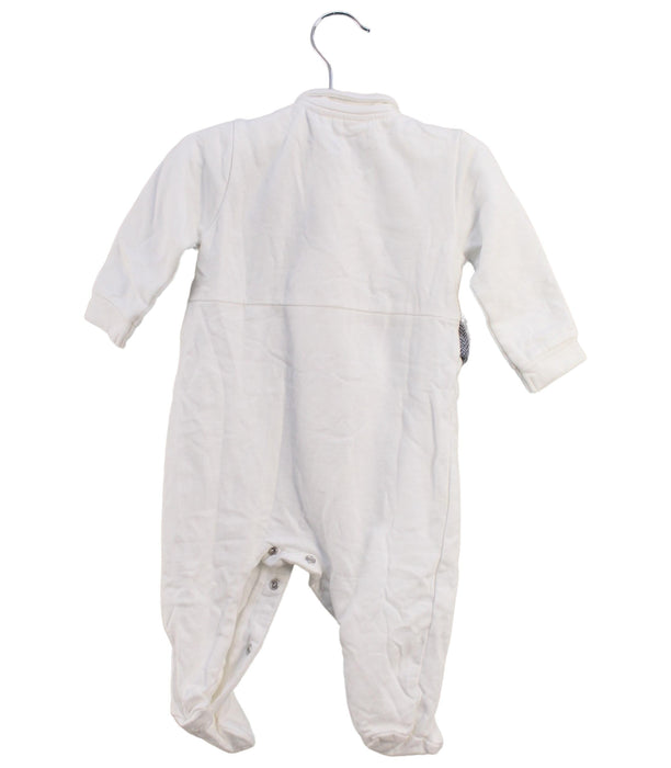 A White Rompers from Minibanda in size 3-6M for boy. (Back View)