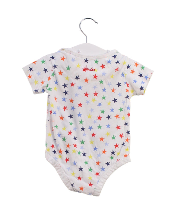 A White Short Sleeve Bodysuits from Joules in size 12-18M for boy. (Back View)