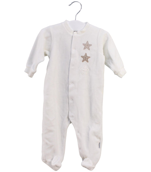 A White Onesies from Cambrass in size 0-3M for neutral. (Front View)