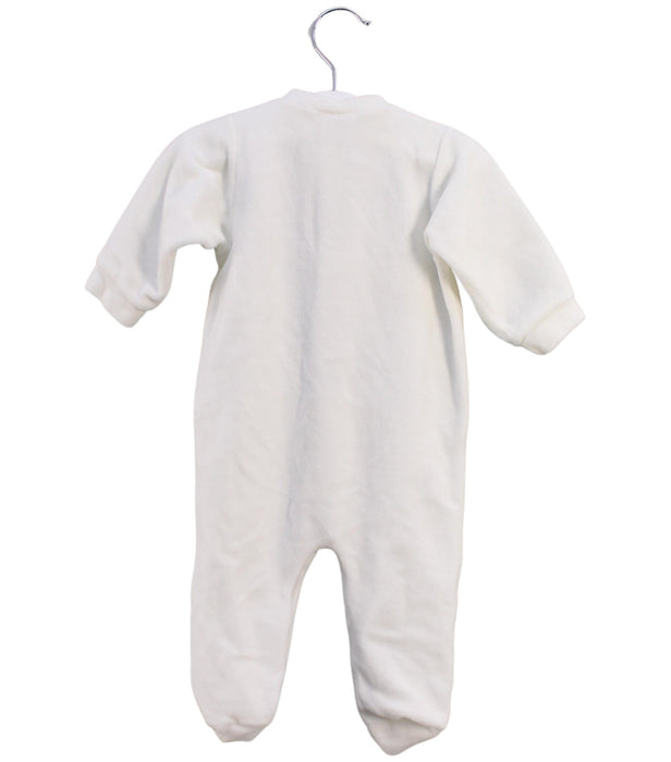 A White Onesies from Cambrass in size 0-3M for neutral. (Back View)