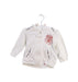 A White Zippered Sweatshirts from Roberto Cavalli in size 3-6M for boy. (Front View)