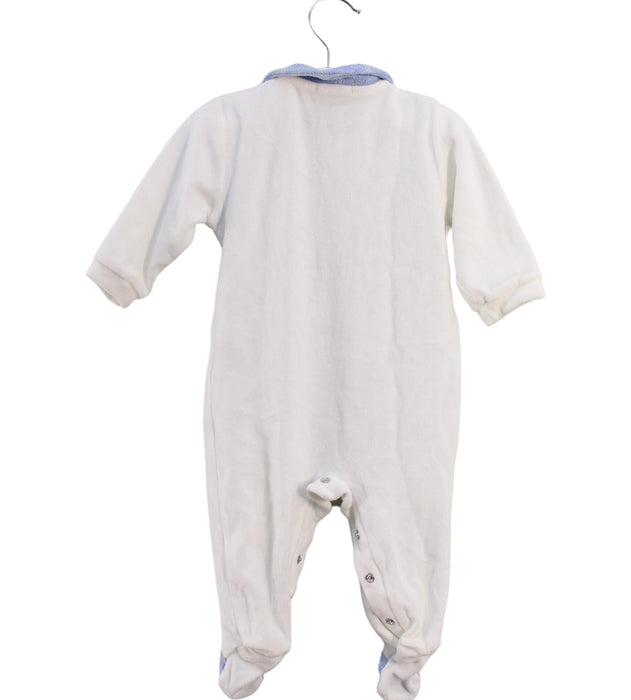 A White Onesies from EMC in size 3-6M for boy. (Back View)