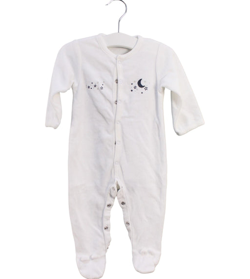 A White Onesies from Absorba in size 3-6M for boy. (Front View)