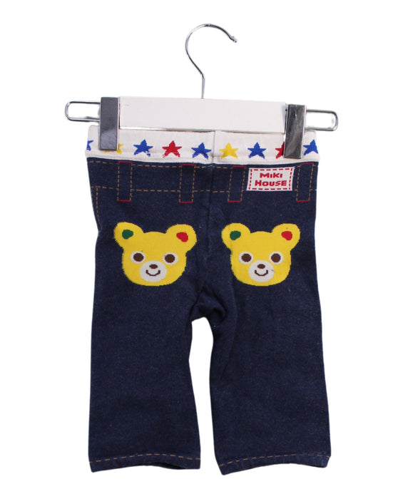 A Navy Casual Pants from Miki House in size 18-24M for boy. (Back View)
