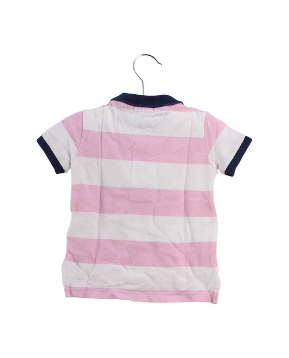 A Pink Short Sleeve Polos from Ralph Lauren in size 6-12M for girl. (Back View)