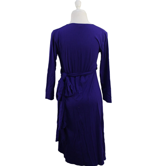 A Purple Long Sleeve Dresses from Isabella Oliver in size XS for maternity. (Back View)