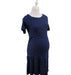 A Navy Short Sleeve Dresses from Seraphine in size XS for maternity. (Front View)