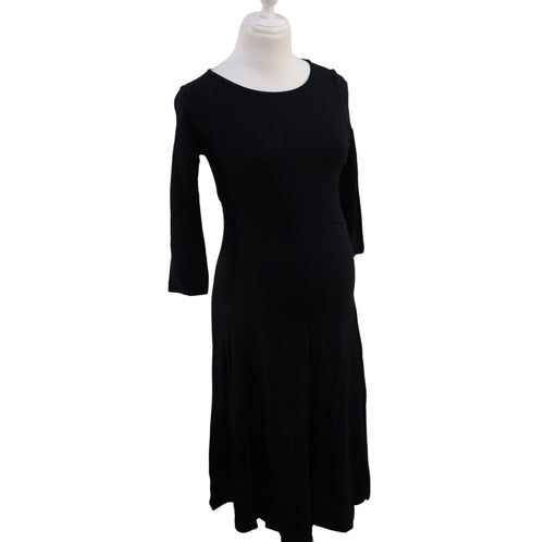 A Black Long Sleeve Dresses from Seraphine in size XS for maternity. (Front View)