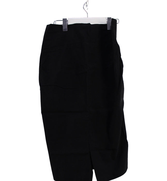 A Black Mid Skirts from Japanese Weekend in size XS for maternity. (Back View)
