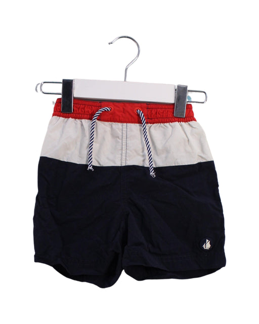 A Navy Swim Shorts from Petit Bateau in size 18-24M for boy. (Front View)