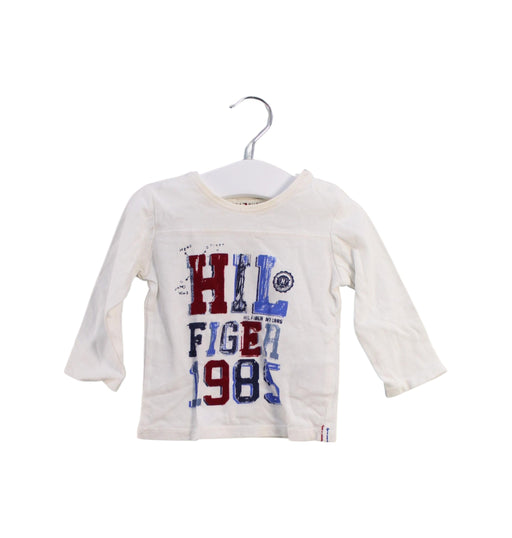 A White Long Sleeve Tops from Tommy Hilfiger in size 3-6M for boy. (Front View)