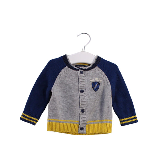 A Grey Cardigans from Tommy Hilfiger in size 0-3M for boy. (Front View)