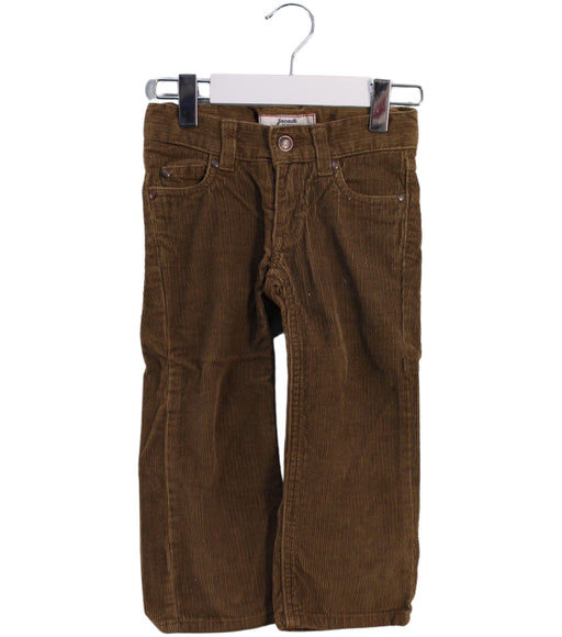 A Brown Casual Pants from Jacadi in size 2T for boy. (Front View)