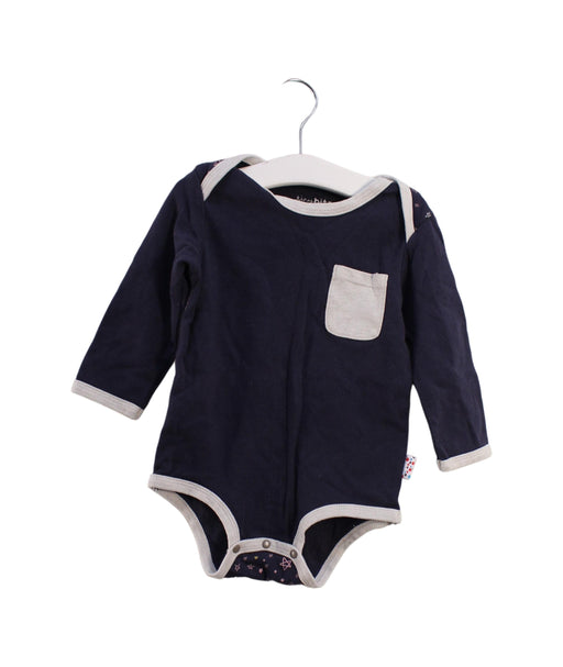 A Navy Long Sleeve Bodysuits from TinyBitz in size 12-18M for girl. (Front View)