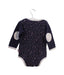 A Navy Long Sleeve Bodysuits from TinyBitz in size 12-18M for girl. (Back View)
