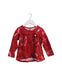 A Red Long Sleeve Tops from Tea in size 2T for girl. (Front View)