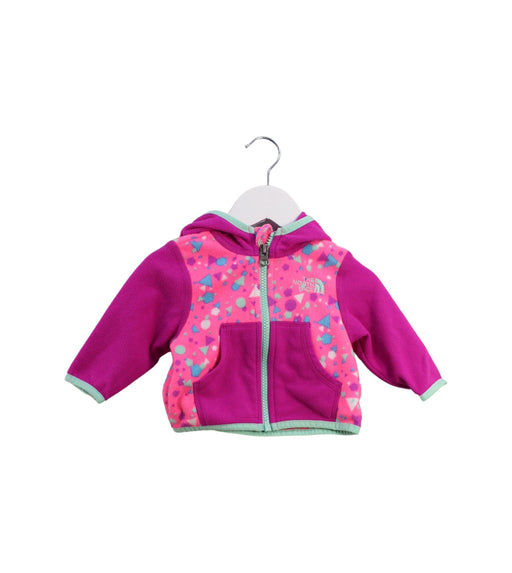 A Pink Lightweight Jackets from The North Face in size 0-3M for girl. (Front View)