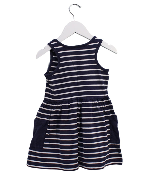 A Navy Sleeveless Dresses from Hanna Andersson in size 18-24M for girl. (Back View)