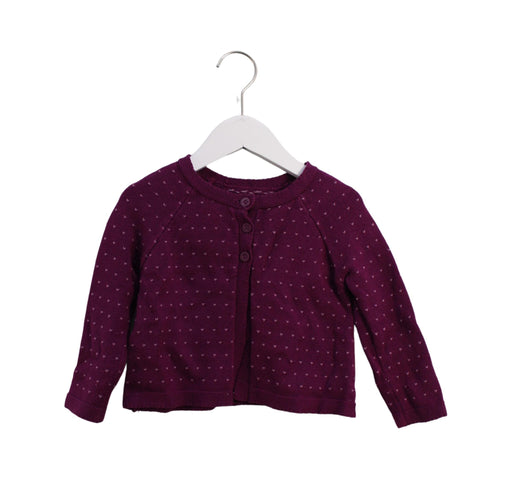 A Purple Cardigans from Tea in size 3T for girl. (Front View)