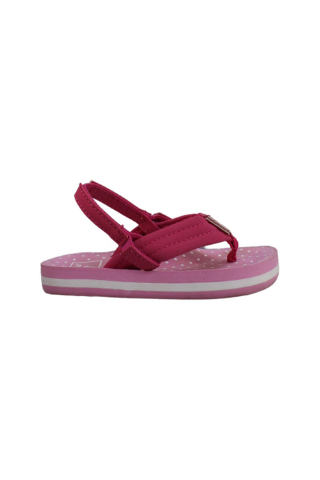 A Pink Sandals from Reef in size 12-18M for girl. (Back View)