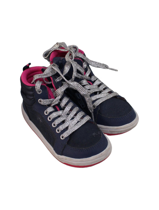 A Navy Sneakers from Stride Rite in size 4T for girl. (Front View)