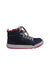 A Navy Sneakers from Stride Rite in size 4T for girl. (Back View)