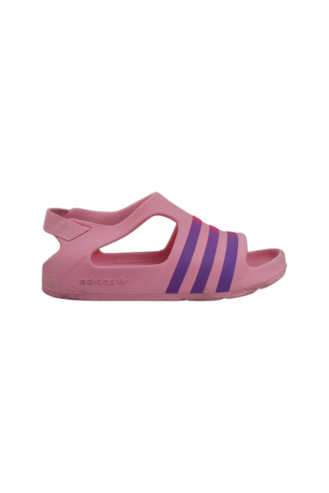 A Pink Sandals from Adidas in size 18-24M for girl. (Back View)