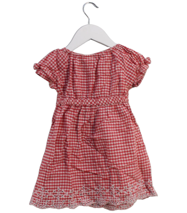 A Red Short Sleeve Dresses from Jojo Maman Bébé in size 18-24M for girl. (Back View)