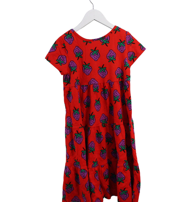 A Red Short Sleeve Dresses from Hanna Andersson in size 6T for girl. (Back View)