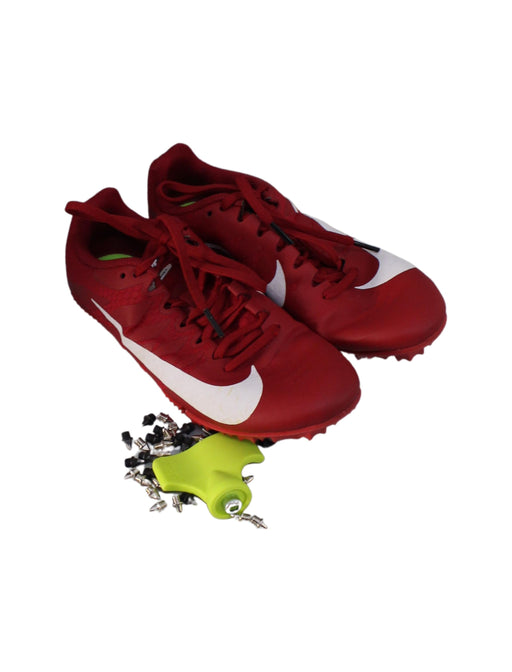 A Red Cleats/Soccer Shoes from Nike in size 11Y for neutral. (Front View)