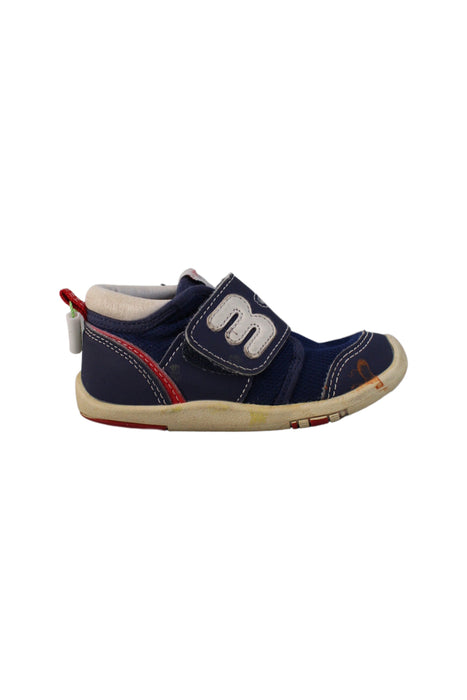 A Navy Sneakers from Miki House in size 18-24M for boy. (Back View)