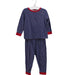 A Navy Pyjama Sets from The Little White Company in size 12-18M for boy. (Front View)