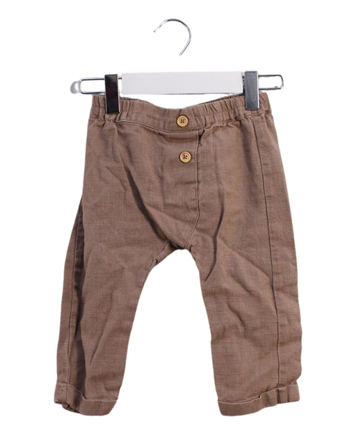 A Brown Casual Pants from Bébé by Minihaha in size 12-18M for boy. (Front View)